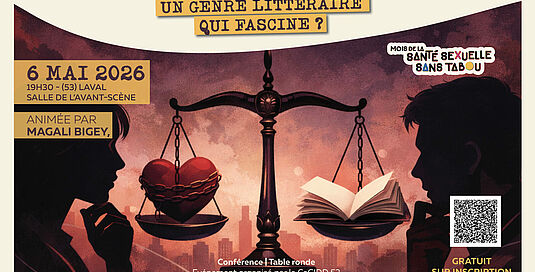 CONFÉRENCE : LA DARK ROMANCE AU CŒUR DU MOIS DE LA SANTÉ SEXUELLE, SANS TABOU