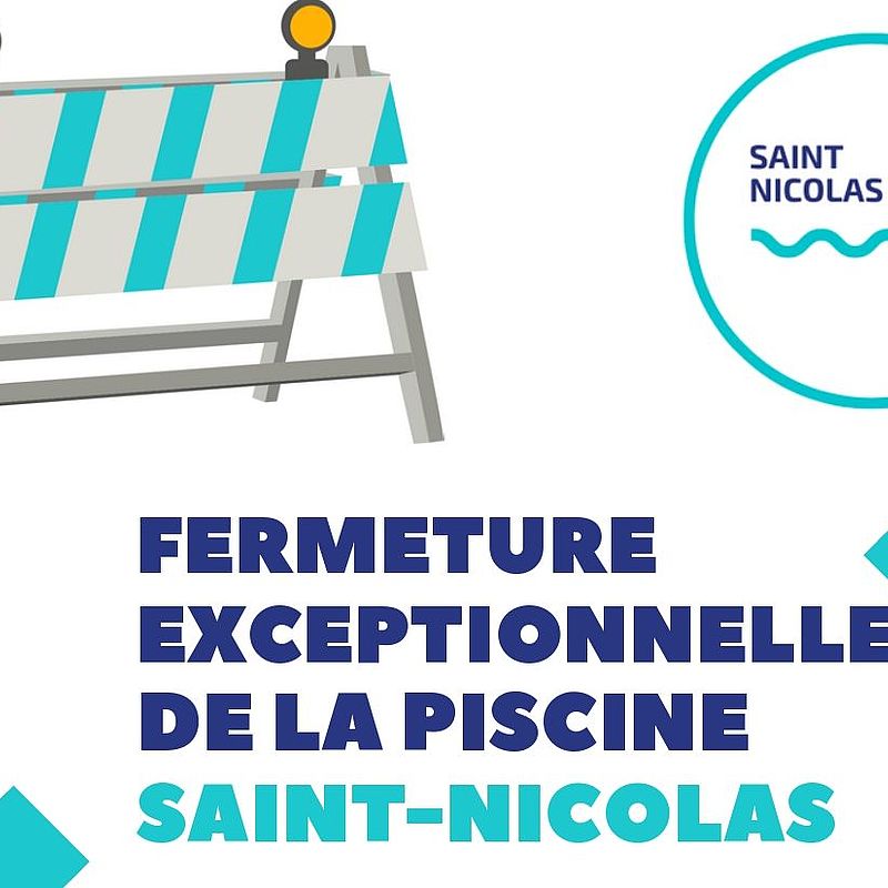 Fermeture pour travaux de la piscine Saint-Nicolas