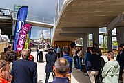 Inauguration de la rampe vélo sud de la gare 